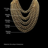 Gold Necklace 18"- 30" Long Plus - 8" Bracelet - Top Quality - Hip Hop Mymaebell.com