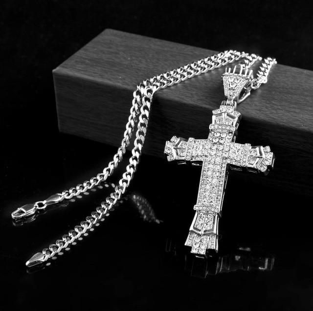 Hip Hop Cross - long chain - 62cm - Special offer - Get yours now Mymaebell.com Silver Necklace