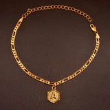 Extender Chain/Gold Color Initial Letters Anklet for Women Mymaebell.com