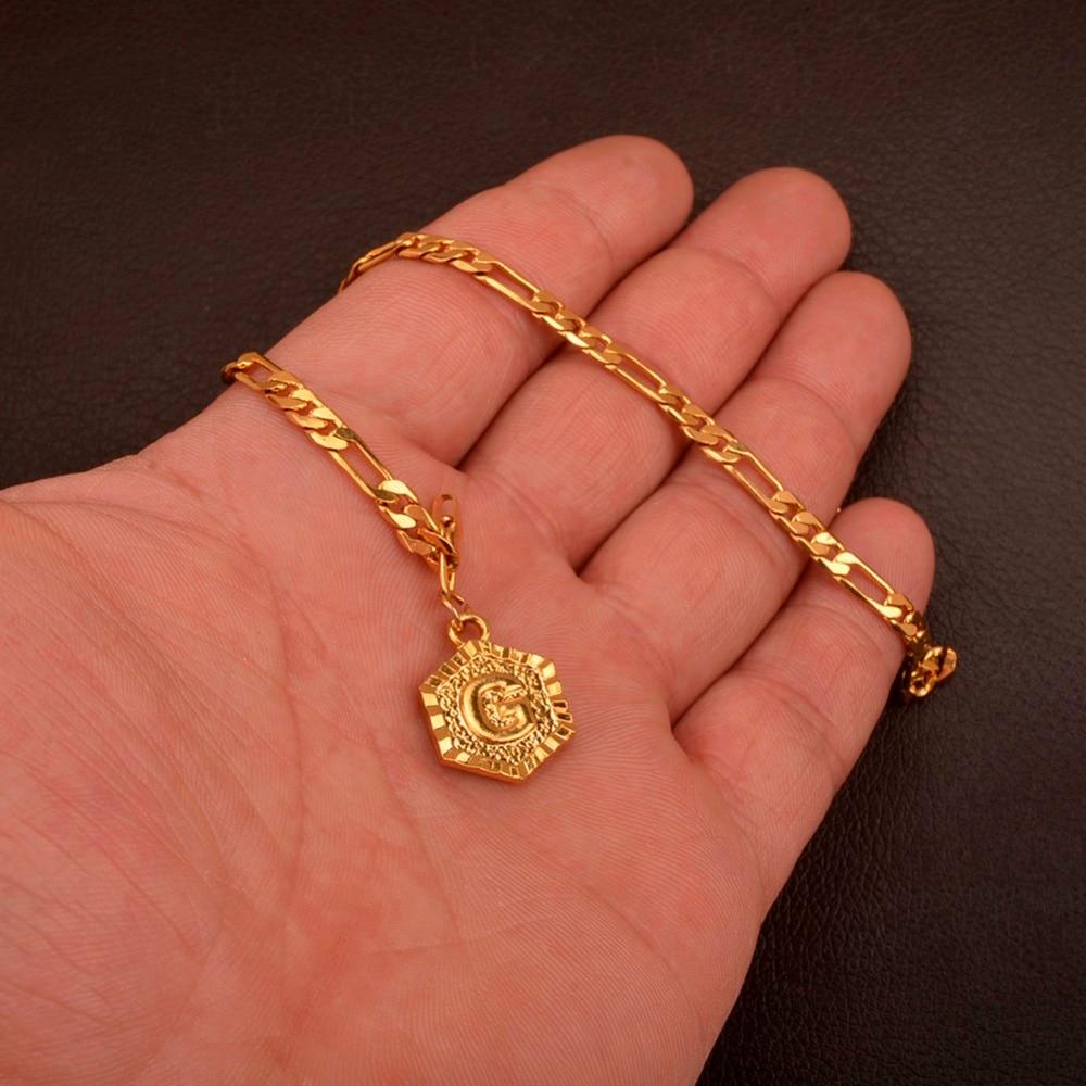 Extender Chain/Gold Color Initial Letters Anklet for Women Mymaebell.com