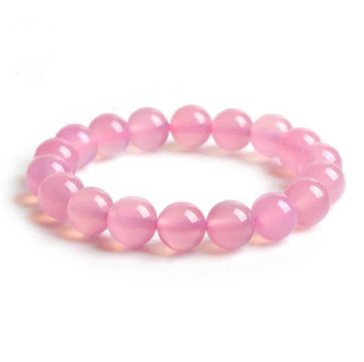 Tiger Eye Beads Bracelet Beads Mymaebell.com Pink 8mm