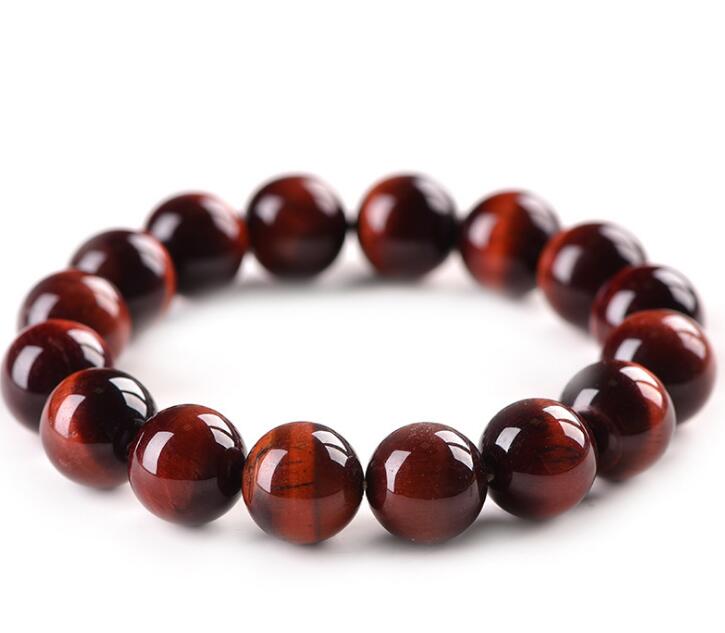 Tiger Eye Beads Bracelet Beads Mymaebell.com Red 10mm