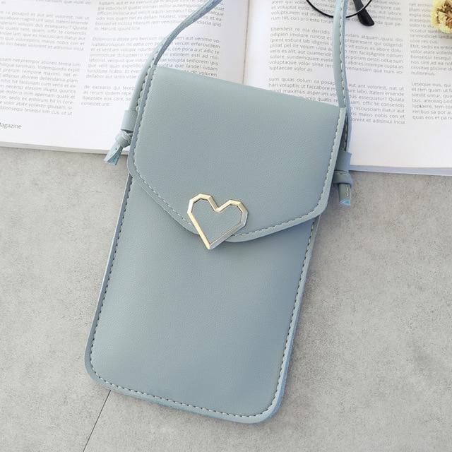 Universal Leather Cell Phone Bag Shoulder Pocket Wallet Pouch Case Neck Strap For Samsung S10 For iPhone X 8 For Huawei P30 V20 iphone case Mymaebell.com A2