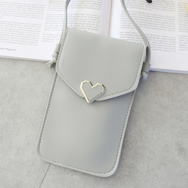 Universal Leather Cell Phone Bag Shoulder Pocket Wallet Pouch Case Neck Strap For Samsung S10 For iPhone X 8 For Huawei P30 V20 iphone case Mymaebell.com A3