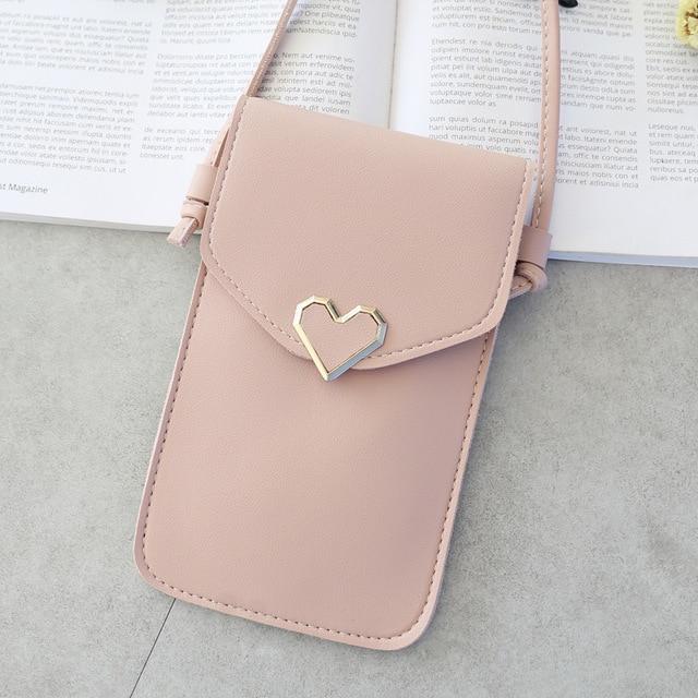 Universal Leather Cell Phone Bag Shoulder Pocket Wallet Pouch Case Neck Strap For Samsung S10 For iPhone X 8 For Huawei P30 V20 iphone case Mymaebell.com A6