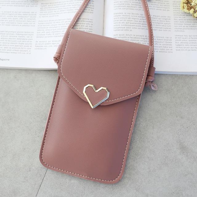 Universal Leather Cell Phone Bag Shoulder Pocket Wallet Pouch Case Neck Strap For Samsung S10 For iPhone X 8 For Huawei P30 V20 iphone case Mymaebell.com A7
