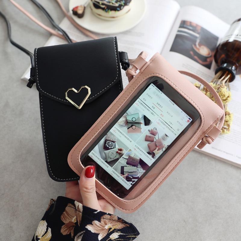 Universal Leather Cell Phone Bag Shoulder Pocket Wallet Pouch Case Neck Strap For Samsung S10 For iPhone X 8 For Huawei P30 V20 iphone case Mymaebell.com