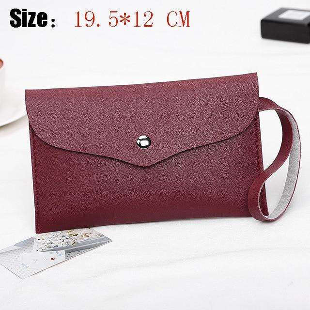 Universal Leather Cell Phone Bag Shoulder Pocket Wallet Pouch Case Neck Strap For Samsung S10 For iPhone X 8 For Huawei P30 V20 iphone case Mymaebell.com E1 red