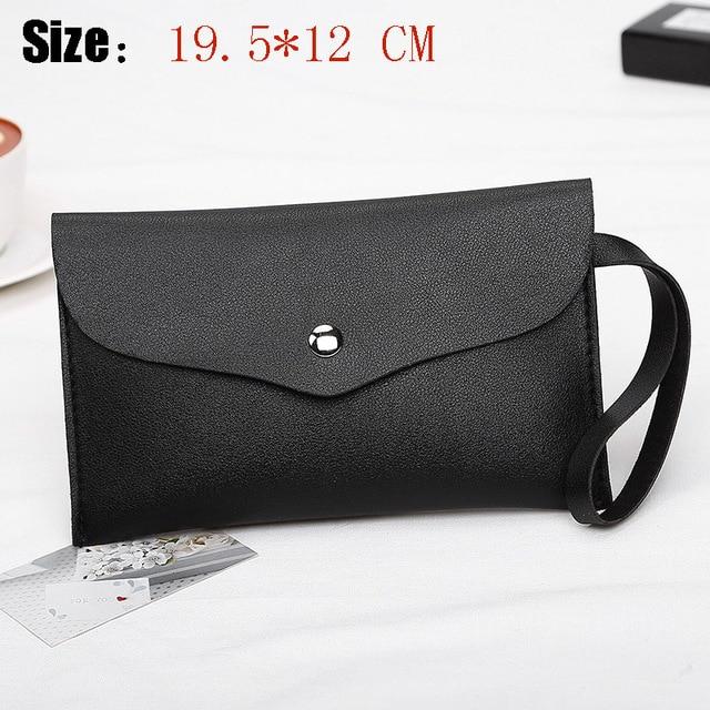 Universal Leather Cell Phone Bag Shoulder Pocket Wallet Pouch Case Neck Strap For Samsung S10 For iPhone X 8 For Huawei P30 V20 iphone case Mymaebell.com E2 black