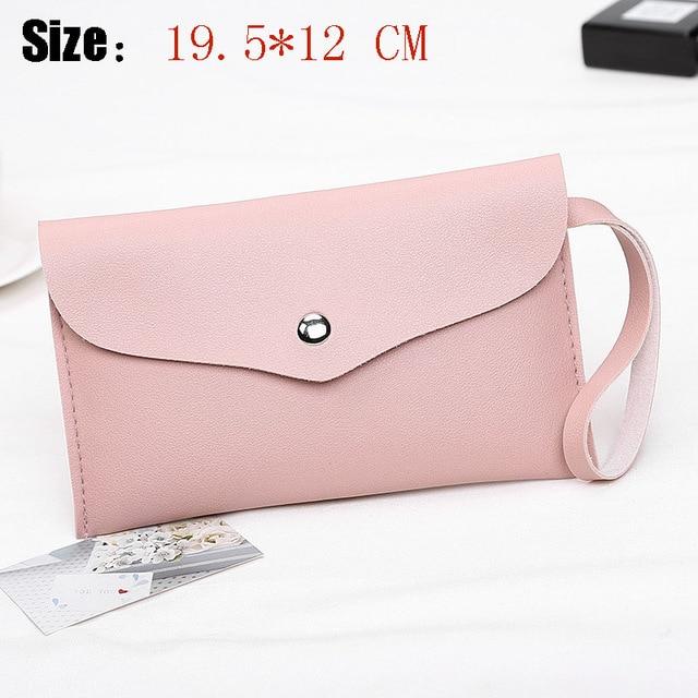 Universal Leather Cell Phone Bag Shoulder Pocket Wallet Pouch Case Neck Strap For Samsung S10 For iPhone X 8 For Huawei P30 V20 iphone case Mymaebell.com E3 Pink