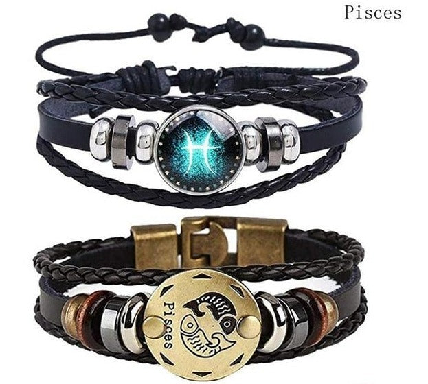 Zodiac Braided Bangle Mymaebell.com Pisces
