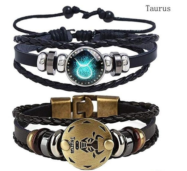 Zodiac Braided Bangle Mymaebell.com Taurus