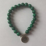 Natural Malachite Beaded Bracelet bracelet Mymaebell.com Lotus 