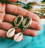 Alloy shell earrings