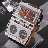 Big 2 Dials Antique Quartz Watch Military watch Mymaebell.com A 