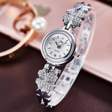 Bracelet ladies watch watch Mymaebell.com Silver white 