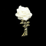 Breastpin Pin Golden Jewelry Rose Flower Banquet Stick Corsage Collar Pins Broche Mymaebell.com 16 