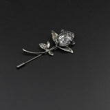 Breastpin Pin Golden Jewelry Rose Flower Banquet Stick Corsage Collar Pins Broche Mymaebell.com 3 