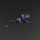 Breastpin Pin Golden Jewelry Rose Flower Banquet Stick Corsage Collar Pins Broche Mymaebell.com 2 