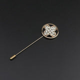 Breastpin Pin Golden Jewelry Rose Flower Banquet Stick Corsage Collar Pins Broche Mymaebell.com 12 