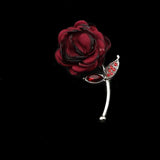Breastpin Pin Golden Jewelry Rose Flower Banquet Stick Corsage Collar Pins Broche Mymaebell.com 23 
