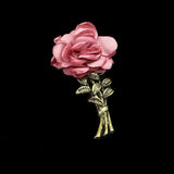 Breastpin Pin Golden Jewelry Rose Flower Banquet Stick Corsage Collar Pins Broche Mymaebell.com 13 