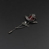 Breastpin Pin Golden Jewelry Rose Flower Banquet Stick Corsage Collar Pins Broche Mymaebell.com 1 