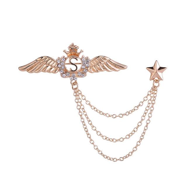 British Style Vintage Crystal Cross Broche Mymaebell.com 5 