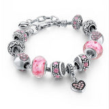 Crystal Beads Bangles Charm Bracelets