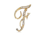 Fashion clothing accessories 26 English alphabet brooches broches Mymaebell.com F 