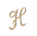 Fashion clothing accessories 26 English alphabet brooches broches Mymaebell.com H 