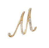 Fashion clothing accessories 26 English alphabet brooches broches Mymaebell.com M 