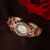 Fashion diamond flower lady watch Mymaebell.com Pink 