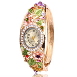 Flower diamond bracelet watch ladies bracelet watch watch Mymaebell.com Color 