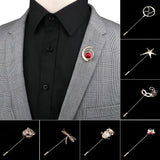 Flower Star Face Leaf Shawl Lapel Pins Broche Mymaebell.com 