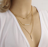 Gold Color Necklaces necklace Mymaebell.com Pearl necklace 