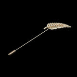 Gold/Black Leaf Pin Broche Mymaebell.com 15 