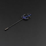 Golden Anchor Flower Brooch Breastpin Pin Men's Broche Mymaebell.com 2 