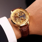 Hollowing automatic mechanical watch