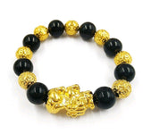 Mantra Beaded Bracelet - Lucky Money Handmade Chain bracelet Mymaebell.com C2 Black beads 