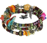 National vintage wooden bracelet of buddhist beads Beads Mymaebell.com Colour 