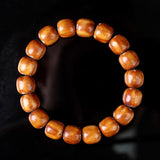 Natural barrel beads Lucky Purple Rat Bodhi bracelet Beads Mymaebell.com 12mm 