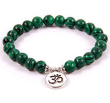 Natural Malachite Beaded Bracelet bracelet Mymaebell.com Ohm 