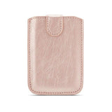 Leather Phone Wallet card holder iphone case Mymaebell.com Rose Gold 