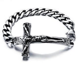 Premium Titanium Crucifix Bracelet