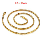 Stainless Steel Gold Chains For Men and Women Mymaebell.com 