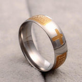 Silver Plated Christian Ring