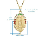 Virgin Mary Maria Elegant Necklace | Gold Mymaebell.com 