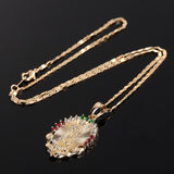 Virgin Mary Maria Elegant Necklace | Gold Mymaebell.com 