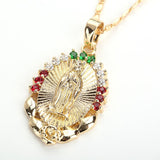 Virgin Mary Maria Elegant Necklace | Gold Mymaebell.com 